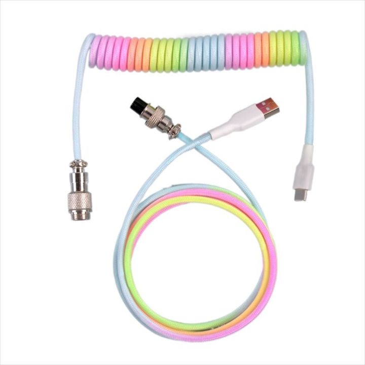 Computer%20Keyboard%20Accessories%203%20Meter%20Port%20Braided%20Thread%20Mechanical%20Keyboard%20Cable%20Type%20C%20Cable%20Mechanical%20Keyboard%20Wire%20Keyboard%20Coiled%20Cable%20-%20Image%204
