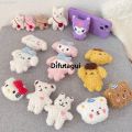 Difutagui Cute Cartoon Fluffy doll Animal Support Mobile Phone Extension Sales promotion Frame Finger Bracket Plush Toys bear dog Universal Fold Bracket. 