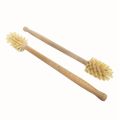 NAMUNY Toilet Brush, 4 Pack Wood Toilet Brush Made of Beechwood, Strong Hemp Bristles with 360° Cleaning Power. 