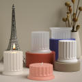 Handmade Candle Molds Reusable Stripe Pattern  Shape Silicone Molds Aromatherapy Scented Candle Pillar Candle Molds for Home Decor Craft Gifts Aromatherapy Enthusiasts DIY Hobbyists Ornament Making. 