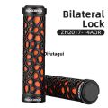 Difutagui ROCKBROS Cycling Bike Bicycle Handlebar Grips Rubber Lock-on Light Luxury Grip For MTB Folding Bike Fixed Design Bike Parts Fit 2.22cm. 