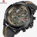 NAVIFORCE Nf9110 Luxury Chronograph Analog Watch For Men - Golden/Black - Men's Water Resistant Analog Watches |. 