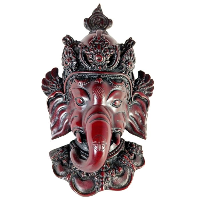 Ganesh Mask | Ganesh Hanging Mask (Height 16.5cm X Length 9.5cm)