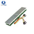 MAX7219 LED Microcontroller 4 In 1 Display With 5P Line Dot Matrix Control Module for Arduino 8 x 8 Dot 5V Common Cathode. 