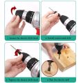 5pcs countersunk woodworking drill uitable for # 5 # 6 # 8 # 10 # 12 crews. 