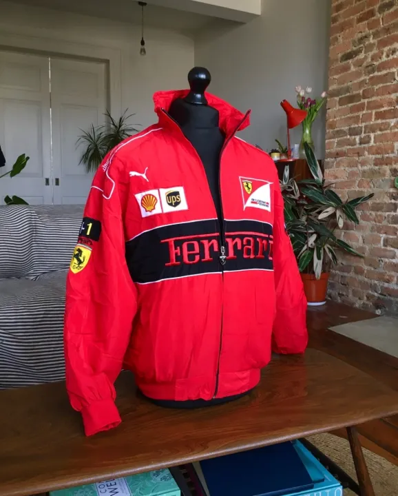 Summer%20New%20%20Ferrari%20Vintage%20Racing%20Jacket%20%20Embroidered%20Cotton%20Padded%20Rider%20Jackets%20%7C%20Printed%20%7C%20Trend%20Biker%20Outwear%20-%20Image%203