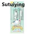 Sutuiying Hello Kitty in-ear Wired Earphones Sanrio Kuromi Pendant Series New Earbuds Cinnamoroll Kawaii Games Sports Headphones Girl Gifts. 