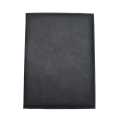 Black PU Leather Plain Design College File Folder 13*9.5 Inch. 