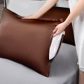 Silk Pillowcase (1 pc) for Hair and Skin, Cooling Silk Pillow Case ,Allergen Proof Dual Sides Soft Breathable Smooth Silk Pillow Cover (1 pc ). 