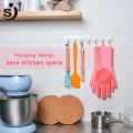 Vylon Magic Silicone Cleaning Gloves for Washing Dishes Dusting Dish Washing Gloves Cleaning Tableware Washing-up Kitchen Gloves. 