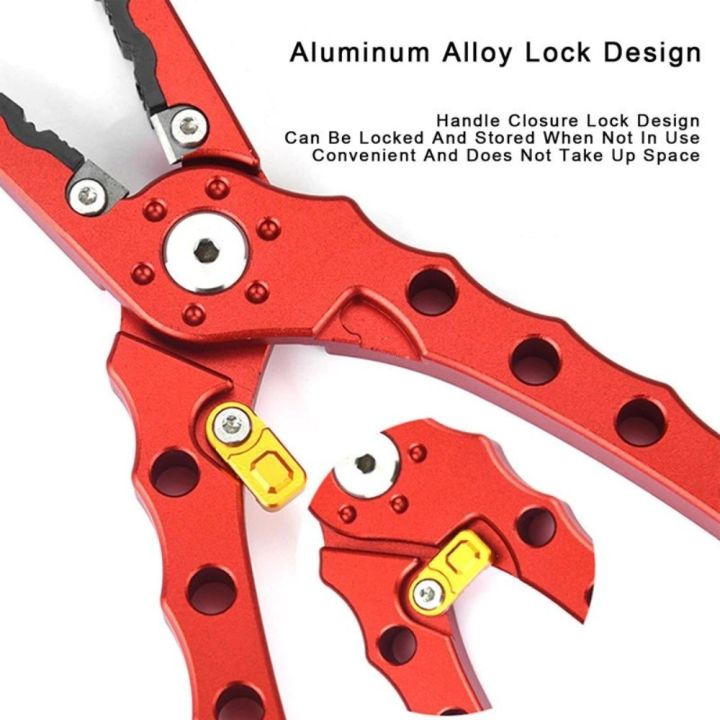 New%207.3%20Inch%20Lure%20Pliers%20Aluminum%20Alloy%20Side%20Cutters%20Fish%20Controller%20with%20Lock%20Sea%20Fishing%20Top%20Ring%20Control%20Pliers%20-%20Image%205