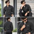 Winter Warm Polar Fleece Half Zip Sweatshirt | Soft Thermal Pullover For Men. 
