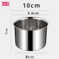 Extra Thick Box Stainless Steel Commercial Barrel Cylinder Seasoning Bowl Lard Oil Jar Flavor Cup Kitchen with Lid. 