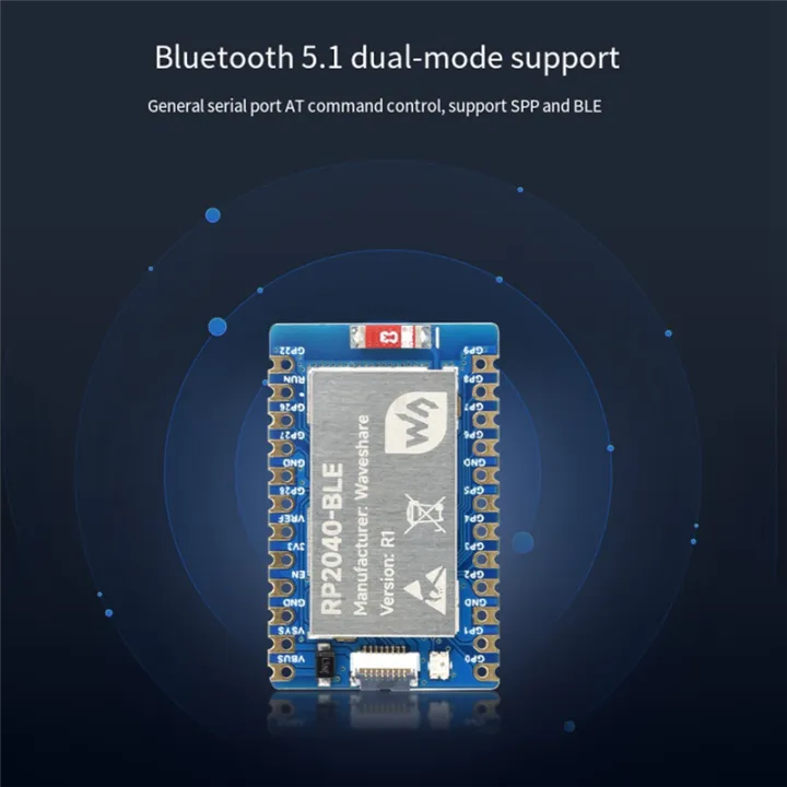 RP2040-BLE%20Microcontroller%20Development%20Board+Adapter%20Board%20Blue%20PCB%20FPC%208PIN%20Port%20Multi-Function%20GPIO%20Pin%20-%20Image%205