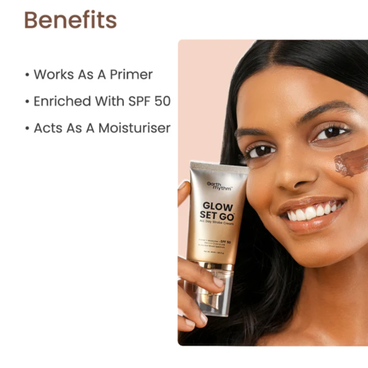 Earth%20Rhythm%20Glow%20Set%20Go%20Multipurpose%20Strobe%20Cream%20Spf%2050%20PA++++%20%7C%20Used%20As%20Moisturizer,%20Primer,%20Highlighter%20%7C%20Cocoa%20Butter,%20Vitamin%20E%20-%20Pearly%20Glow-%2040ml%20-%20Image%202