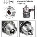 Kqueebee 1.5-13mm Drill Chuck 1/2-20 UNF with SDS Plus Adapter and Collet Key Drill Chuck for Drilling Electric Drill Conversion. 