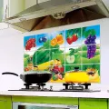 Kitchen Wall Stickers Oil Proof Removable Fruit Wallstickers Diy Wall Art Decal Adhesive Home Decoration 60*90Cm. 