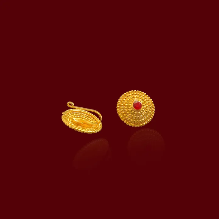 Golden/Round%20Shaped%20Fuli%20Nose%20Hook%20Type%20Design%20Jewellery%20For%20Women%20-%20Image%202