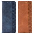 2Pcs for Samsung Galaxy Z Fold2 5G Phone Case for Galaxy Z Fold 2 Protective Case Without Buckle Flip Case,Blue & Brown. 
