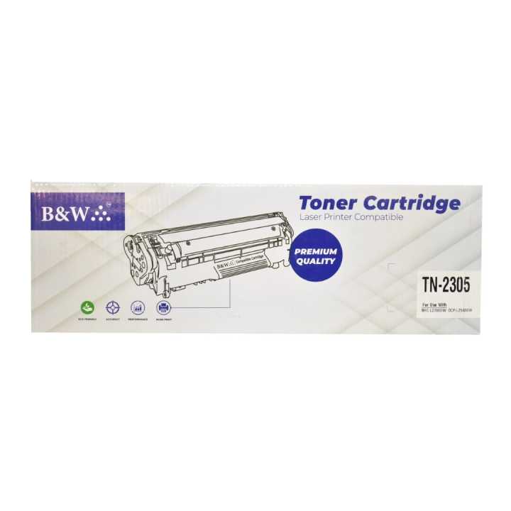 B&W Toner Cartridge 2305 For Brother DCP-L2540DW/MFC-L2700DW