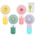 Portable Cartoon Fruit-shaped Handheld Small Fan Student Desktop Phone Holder Small Fan / Cute Korean Design Mini Portable Fan with Lithium Rechargeable Battery. 