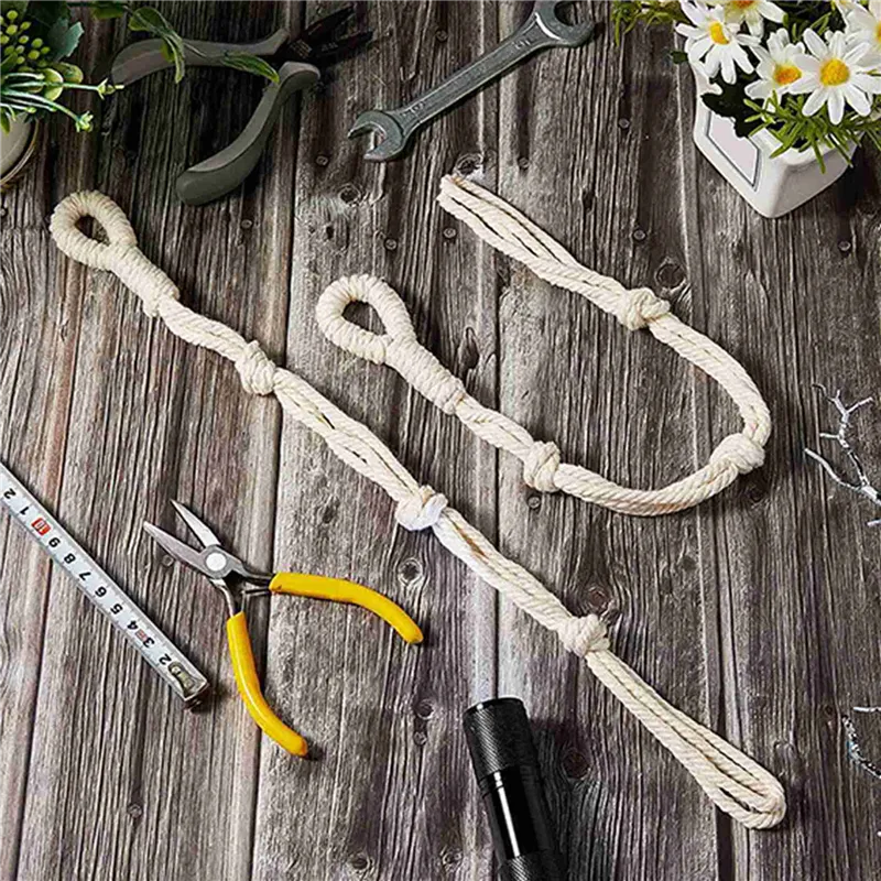 8 Pieces Macrame Beige Plant Hanger Extender Rope Plant Hanging Basket  Extender Large Hanging Plant Pot Holders (Beige) | Daraz.com.np