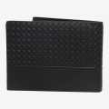 Black Giorgio Armani Texured Genuine Leather Wallet For Men. 