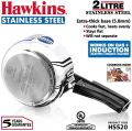 Hawkins Stainless Steel Induction Compatible Inner Lid Pressure Cooker, 2 Litre, Silver (HSS20). 