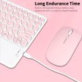 BT keyboard and mouse combination BT3.0 wireless charging keyboard ergonomic mouse. 