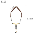 ARELENE Saxophone Shoulder Neck Strap Adjustable Sax Double Shoulder Strap Harness Sax Musical Instruments Accessories Brown. 