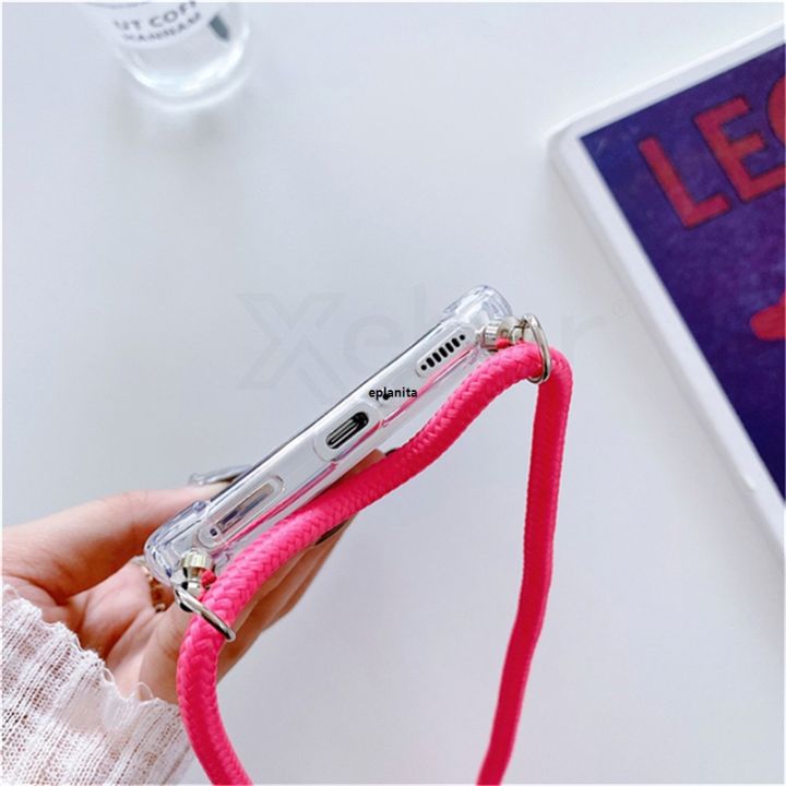 Neck%20Strap%20Lanyard%20Cord%20Rope%20Transparent%20Phone%20Case%20For%20Samsung%20S24%20S23%20S22%20Plus%20S21%20FE%20S20%20Ultra%20S10%20Soft%20Silicone%20Cover%20-%20Image%206