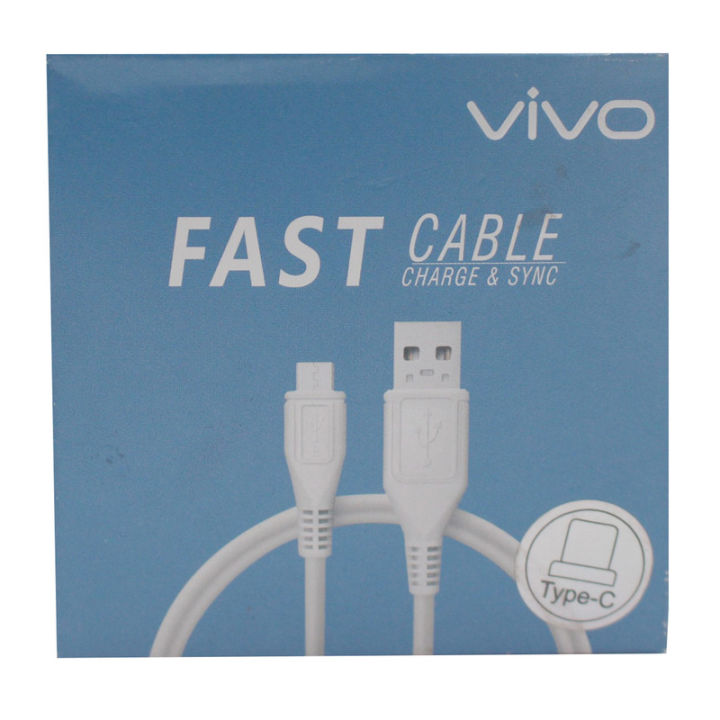 White Vivo Fast Cable Charge And SYNC Type C