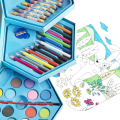 Set of 46 Pieces Color Box - Multicolor Drawing & Painting Set with Crayons, Color Pencils, Watercolors, Sketch Pens & More | Creative Art Box for Kids & Artists. 