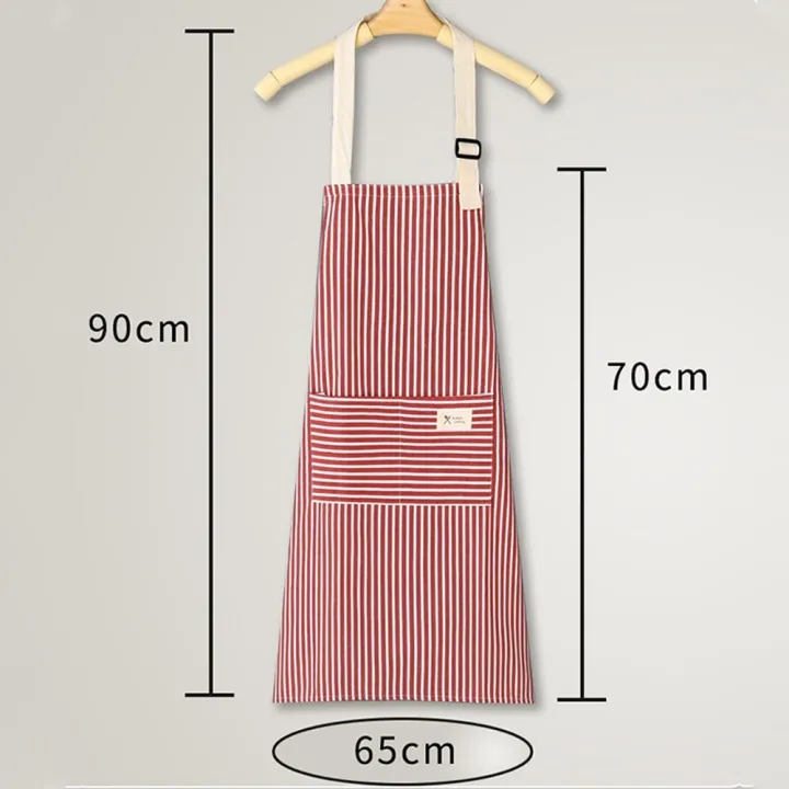 Cute%20Cotton%20Linen%20Kitchen%20Aprons%20Sleeveless%20Oil-proof%20Chef%20Work%20Apron%20Hanging%20Neck%20Breathable%20Cooking%20Apron%20-%20Image%202