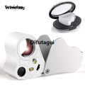 Difutagui Wenefang Sutuiying 30x 60x Illuminated Jewelers Eye Loupe Magnifier With LED Light Luxury 2025 New Original Folding Jewelers Magnifying Glass For Diamond Gems Coins Stamps. 
