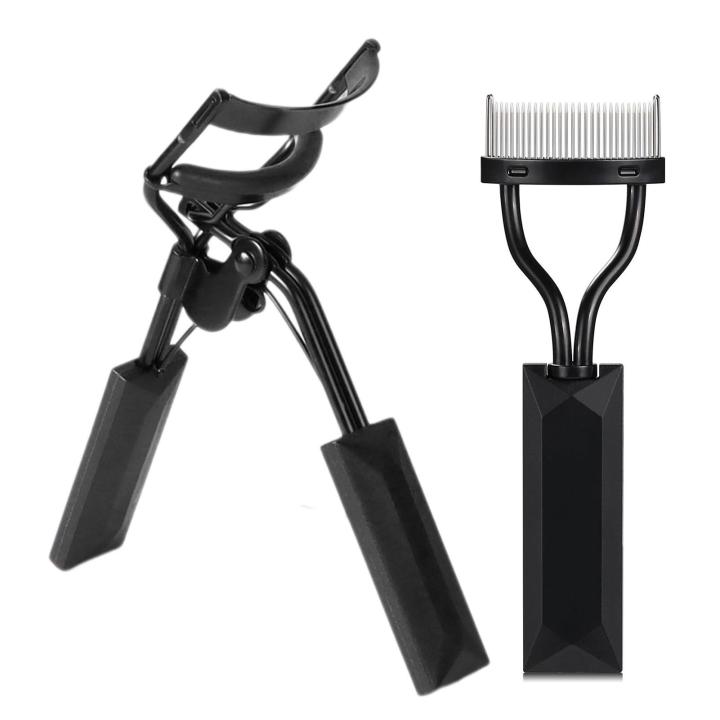Trendygirl Lash Separator Comb Portable Stainless Steel Eyelash Curler Lash Comb Set Makeup Tool for Women Girls Birthday Gift Easy Eye Lash