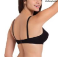 WeihonghunfeiBargain price Rik Global Brands Basic Cotton Black Bra. 