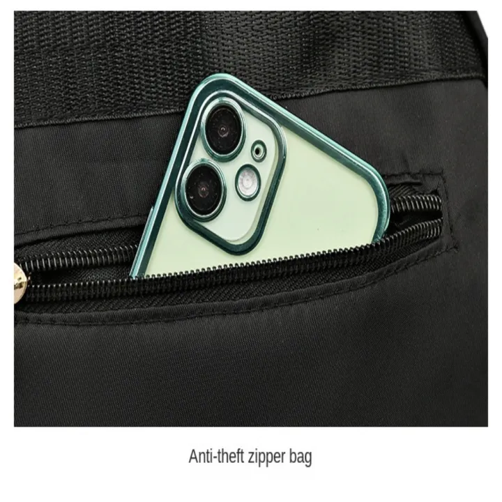 Casual%20Lightweight%20School%20Bags%20Large%20Capacity%20Oxford%20Cloth%20Travel%20Backpack%20Black%20Shoulder%20Bag%20Women%20-%20Image%206
