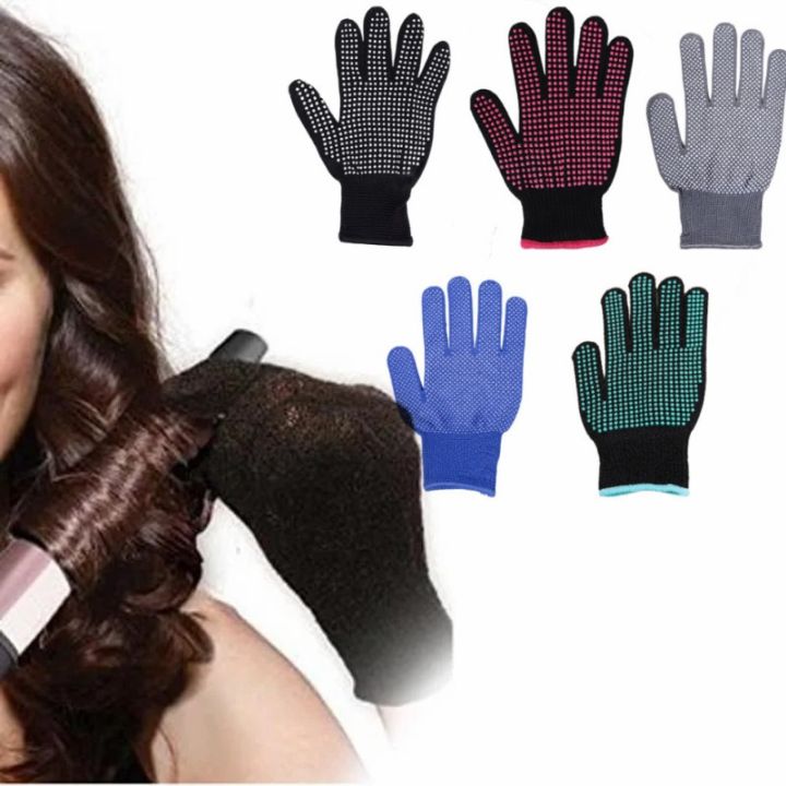 1Pcs Professional Hair Straightener Perm Curling Hair Styling Tool for Curling Straight Flat Iron Heat Glove for Curling Iron