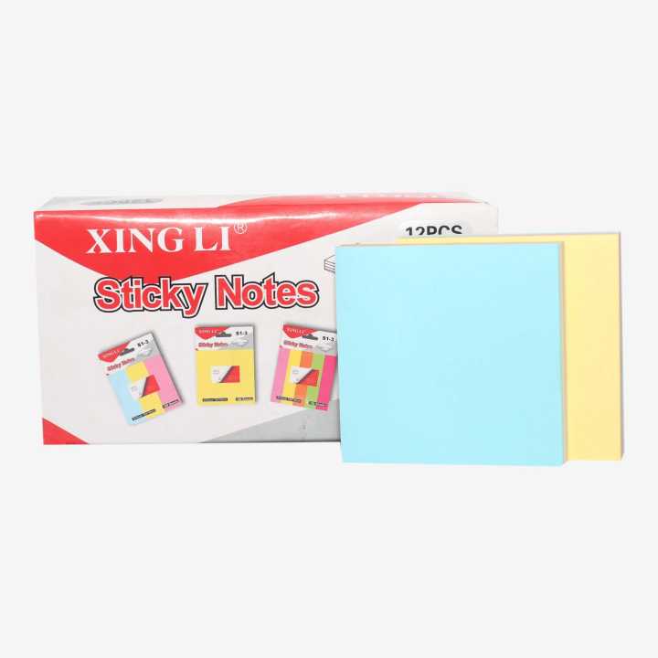 Xingli Multicolour Stick Notes 12 Pcs