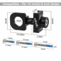 2PCS Durable Aluminum Alloy Bicycle Chain Tensioner Single Speed Easy Installation Chain Tensioner Adjuster Lightweight Stable Bike Chain Fastener Bicycle Repair. 