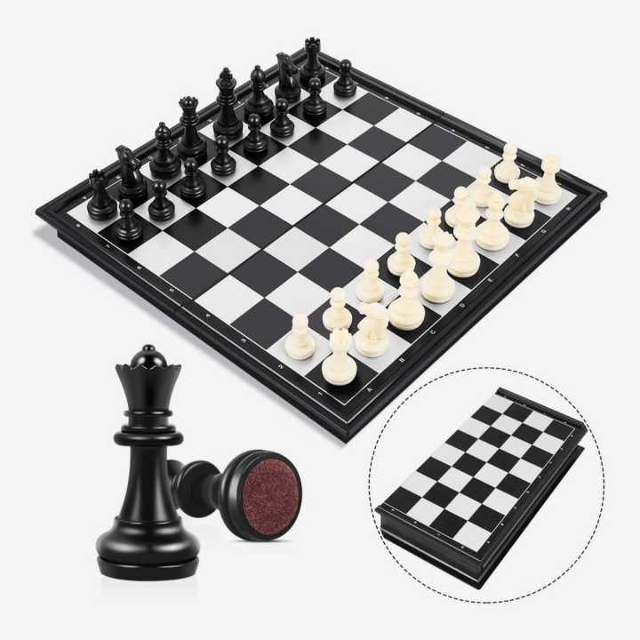 Foldable Magnetic Chess Board Set - 20 x 20 cm
