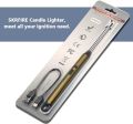 Electronic Kitchen Lighter USB Rechargeable Arc Pulse Windproof Portable Hook Metal Suitable for Kitchen Outdoor. 