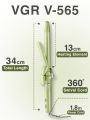 VGR V-565 Professional Electric Hair Curling Wand – Fast Heating 19mm Ceramic Curler with 220°C Maximum Heat Setting, Precision Temperature Control, Heat Settings. 