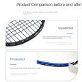 Easy To Peel Self Adhesive Badminton Racket Head Protection Racket Line Protection Anti-Friction Racquet Guard Badminton Accessories Racquets Protective Sticker Sport Equipment. 
