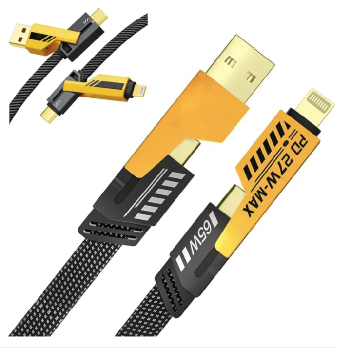 4%20in%201%20Fast%20Charging%20Cable%20(Type%20C/USB%20A/Lightning)%20Dual%20Type%20C%20PD%2027W%2065W%20Nylon%20Braided%20Cable%20%7C%20Flat%20Braided%20i-Phone%20Charging%20Cable%20with%20Velcro%20Multi%20Charging%20Cable%20Combo%20Type%20C/USB-A%20Ports%20-%20Image%203