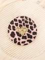 1PC Leopard Print Double Sided Makeup Mirror Round Heart Square Perfect Gift Lightweight Carry On. 