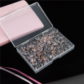 fasdaga 200Pcs Rose Gold Push Pins ThumbTacks Transparent Plastic Round Map Tacks. 