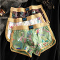 New Cotton Men's Underwear Printing Wholesale Mid-waist Large Size Breathable Boys Boxers D6598. 