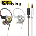 Sutuiying NNBILI QKZ AK3 FiLe Wired Earphone with Microphone HiFi Music Monitor Luxury Bass Headphones Noise Cancelling For Sport Gaming Earbuds. 